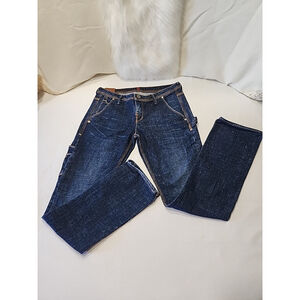 Sinclair Workers Movement Womens Jeans 26x29 Dark Blue